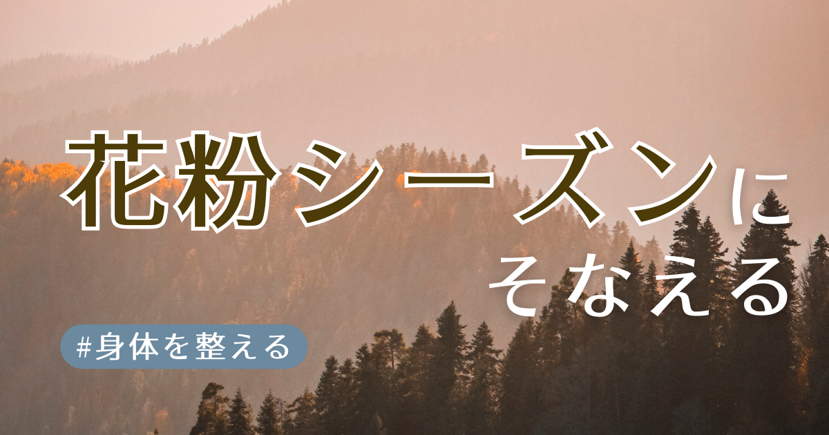 花粉シーズンに備えるアイキャッチ