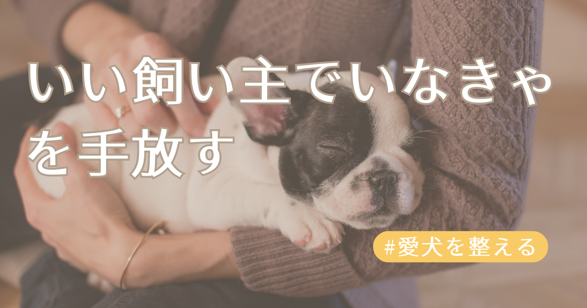 いい飼い主でいなきゃを手放すアイキャッチ